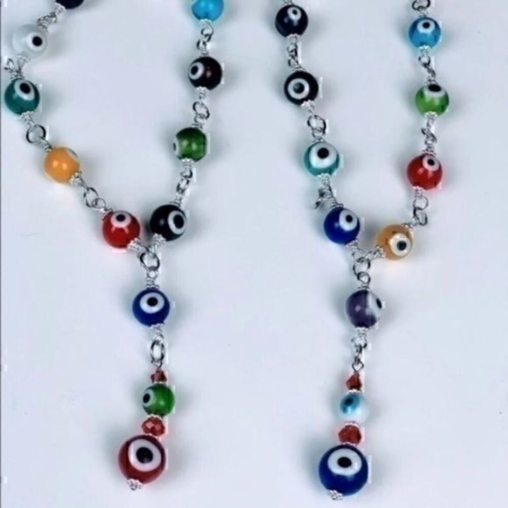2 brand new never used handmade evil eye protection car/door charms